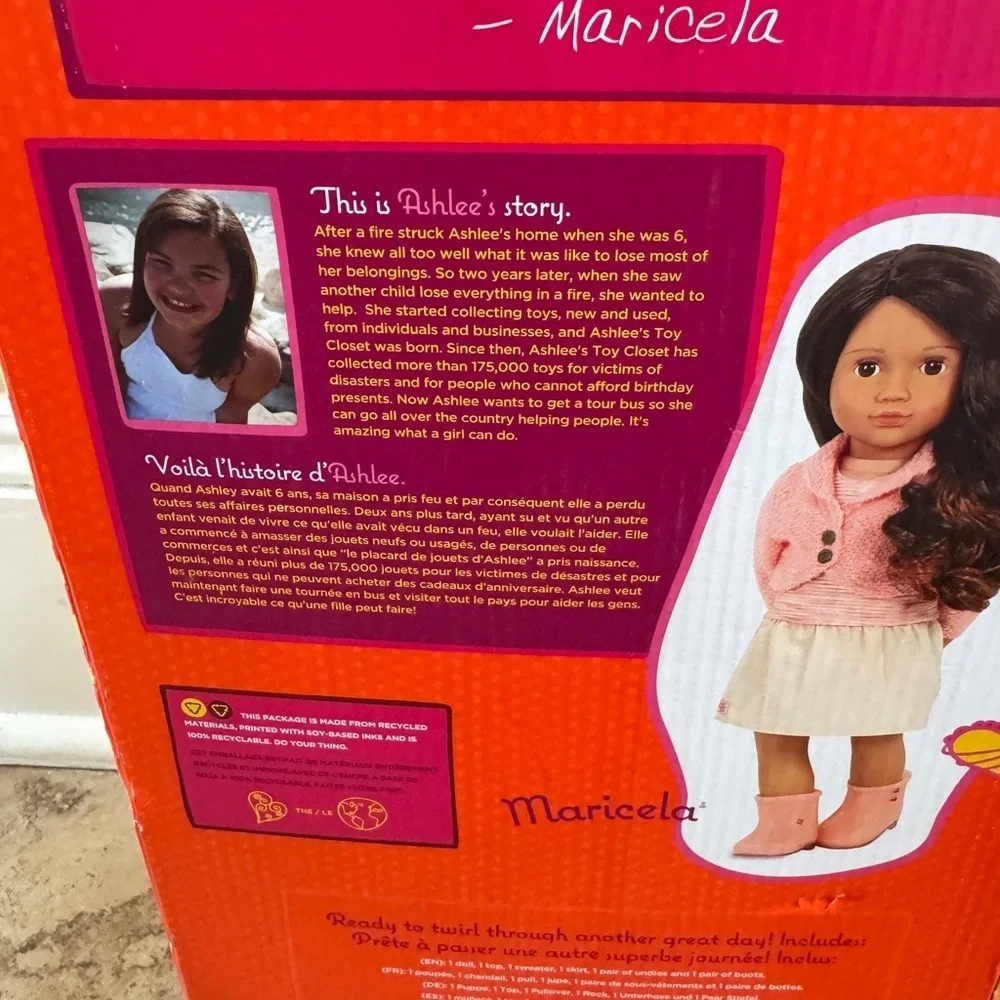 NWT Our Generation Maricela Doll with Pink and White Outfit Girls Toddler - Picture 9 of 10